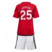 Manchester United Jadon Sancho #25 Barnkläder Hemma matchtröja till baby 2023-24 Kortärmad (+ Korta byxor) Billigt